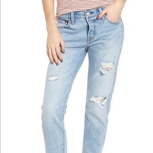 Levi’s 501 Boyfriend Jeans in So Called Life wash